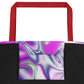 Burst BeSculpt Abstract Art Tote/Beach Bag Reflected Pattern Reversed Image