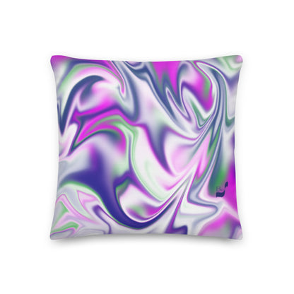 Burst BeSculpt Abstract Art Throw Pillow (Fabric with a linen feel)