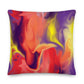 Airless BeSculpt Abstract Art Throw Pillow Reversed Image (Fabric with a linen feel)