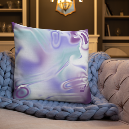 Blue Haze BeSculpt Throw Pillow (Fabric with a linen feel)