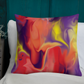 Airless BeSculpt Abstract Art Throw Pillow Reversed Image (Fabric with a linen feel)