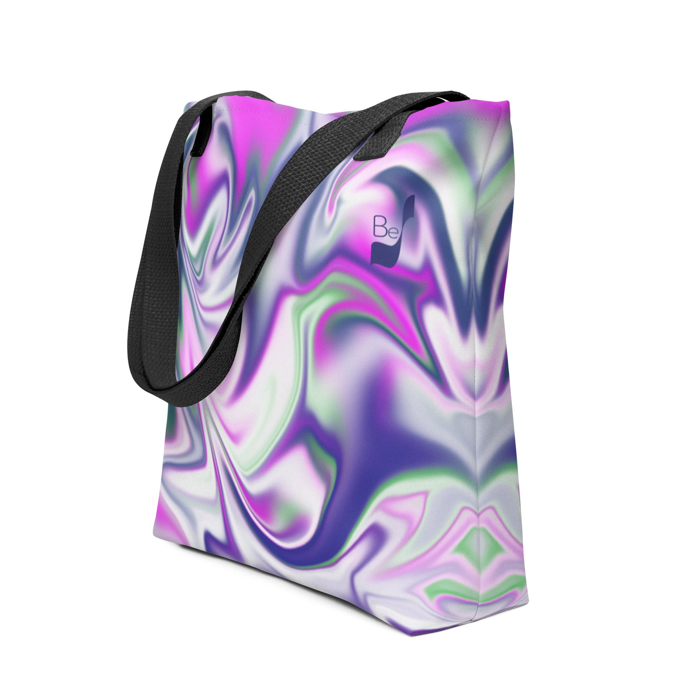 Burst BeSculpt Abstract Art Tote Bag Reflected Pattern