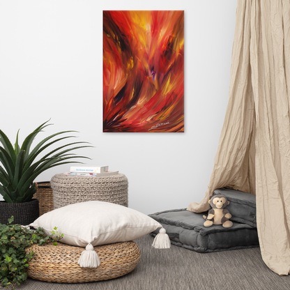Witnessing Inferno BeSculpt Giclée on Canvas