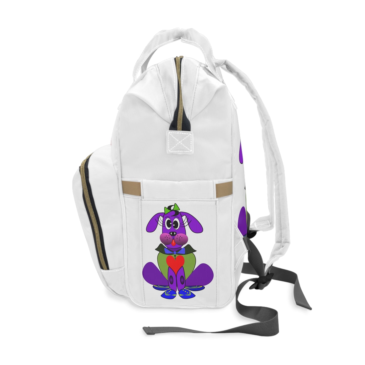 Love Pup 1 Purple BeSculpt Kids Multifunctional Diaper Backpack