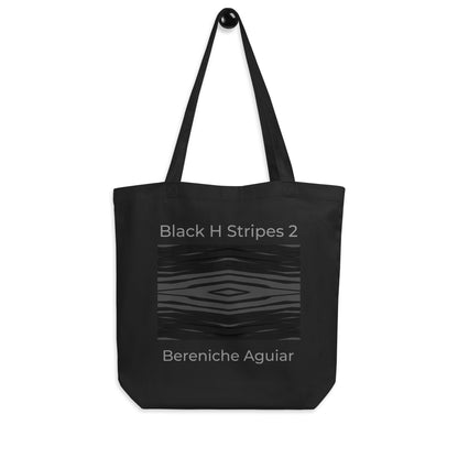 Black H Stripes BeSculpt Eco Tote Bag 2
