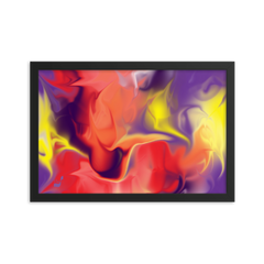 Airless BeSculpt Abstract Wall Art Framed Reversed Image 