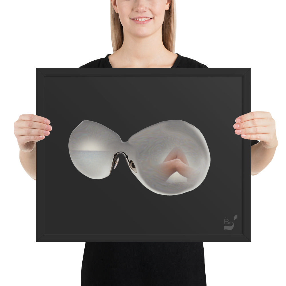 Through the Glasses BeSculpt Framed Photo-Art