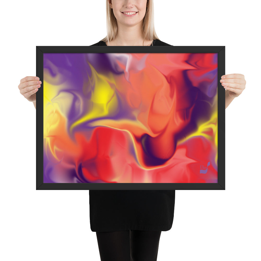 Airless BeSculpt Abstract Art Framed