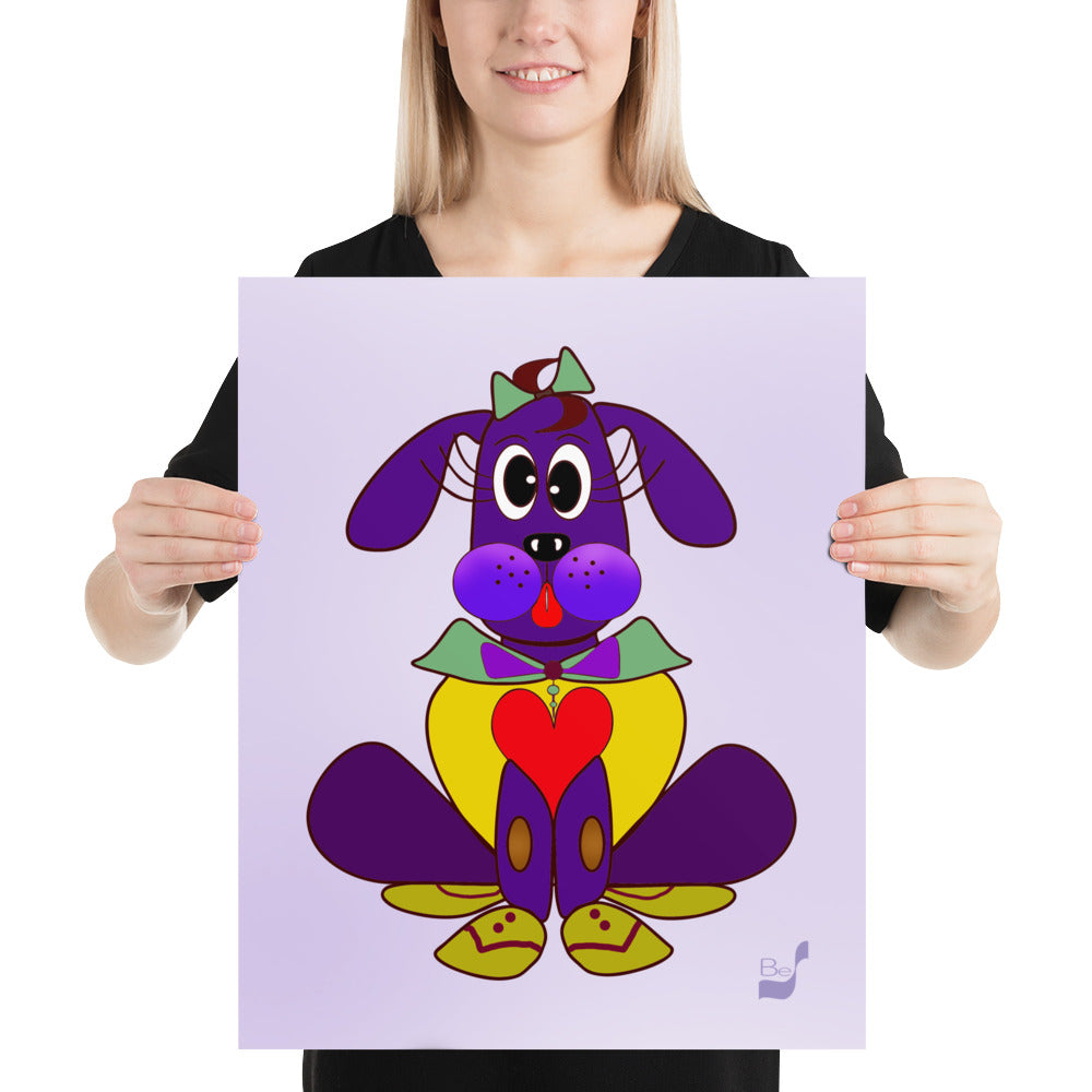 Love Pup 5 Cherry BeSculpt Kids Art Prints/Posters