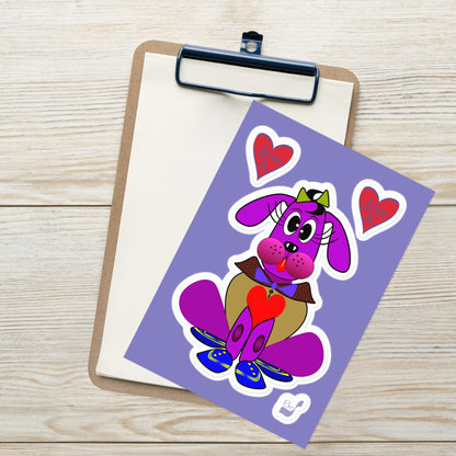 Love Pup 3 Violet BeSculpt Stickers Sheet