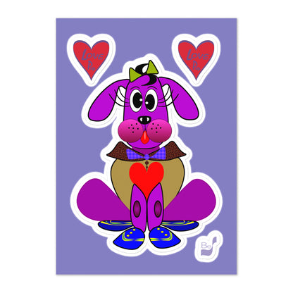 Love Pup 3 Violet BeSculpt Stickers Sheet