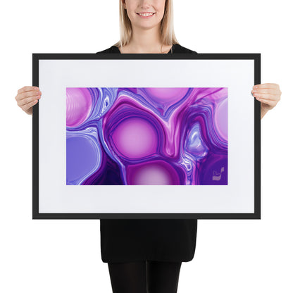 Balloons BeSculpt Abstract Art with Matboard Framed