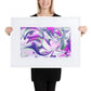 Burst BeSculpt Abstract Wall Art with White Matboard Framed