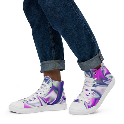 Burst BeSculpt Men’s High Top Canvas Shoes