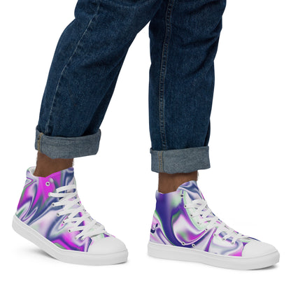 Burst BeSculpt Men’s High Top Canvas Shoes