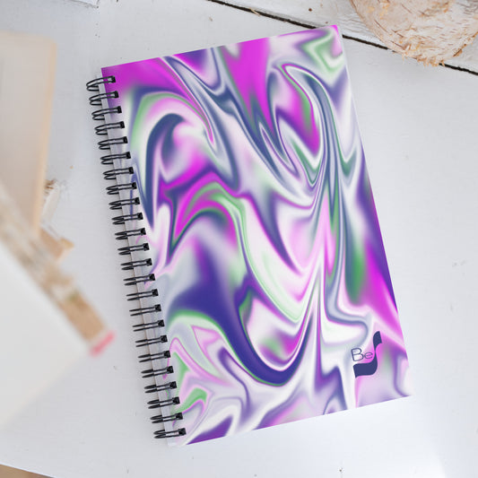 Burst BeSculpt Abstract Art Spiral Notebook 