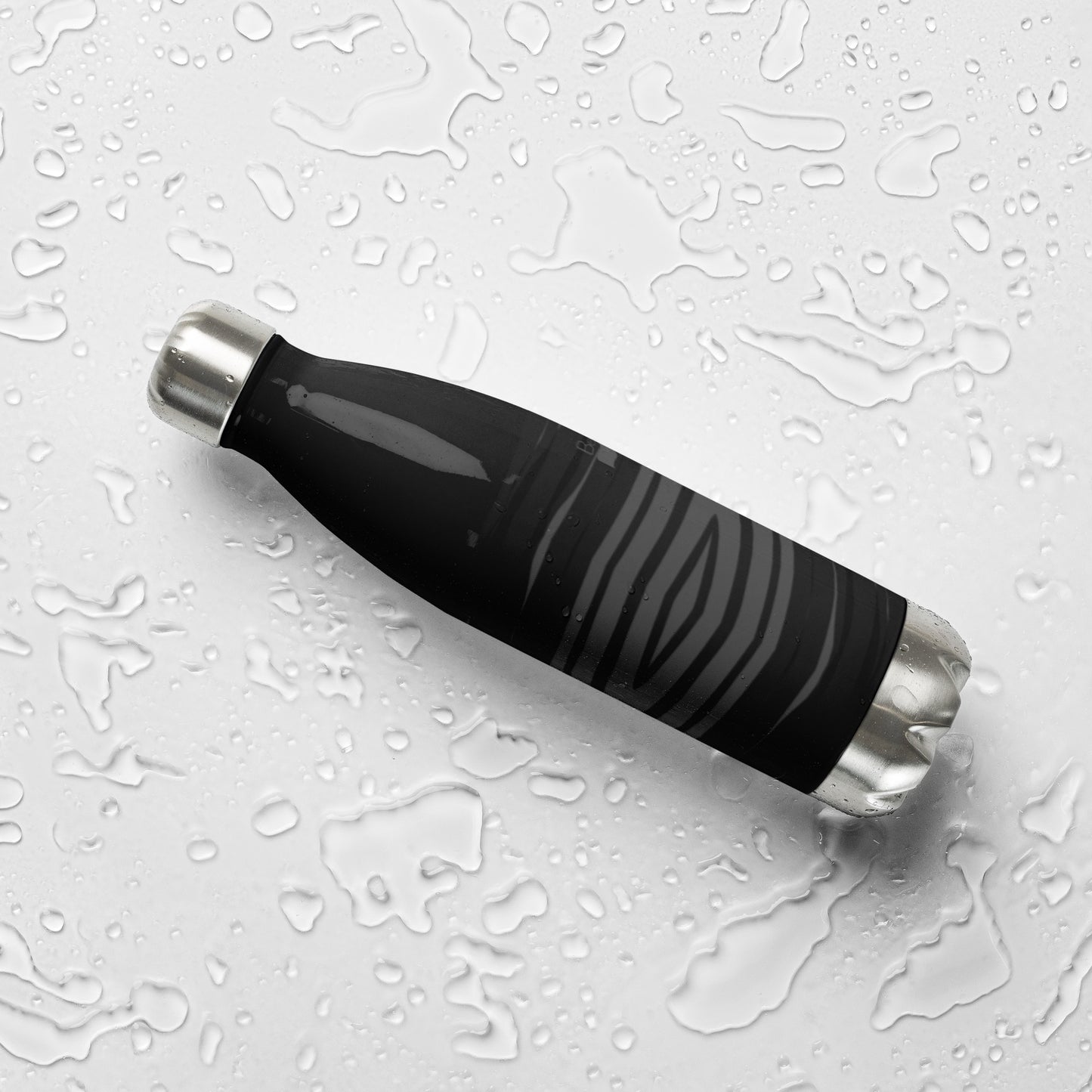 Black H Stripes BeSculpt Stainless Steel Water Bottle 2