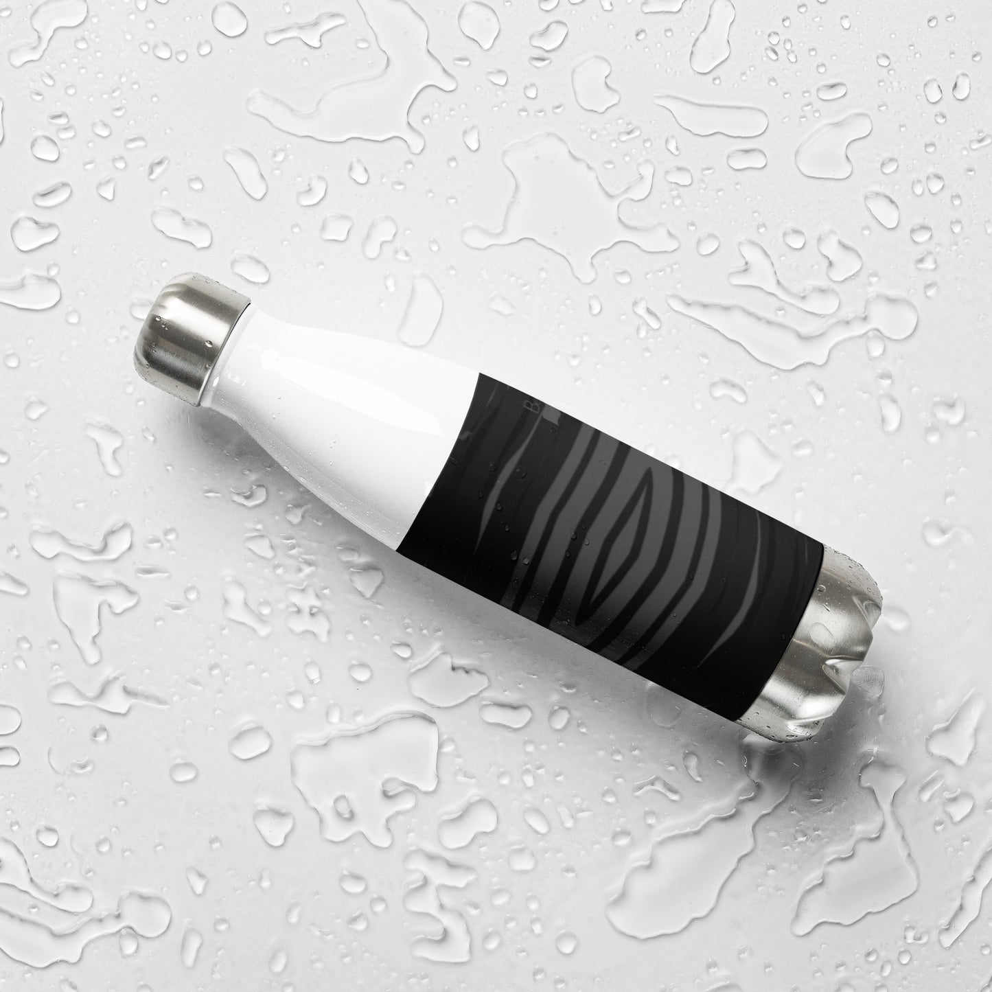 Black H Stripes BeSculpt Stainless Steel Water Bottle 2