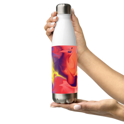 Airless BeSculpt Abstract Art Stainless Steel Water Bottle Reversed Image