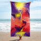Airless BeSculpt Abstract Art Bath/Beach Towel Reversed Image