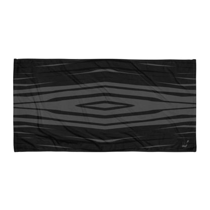 Black H Stripes BeSculpt Bath/Beach Towel 2