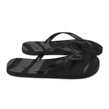 Black H Stripes BeSculpt Unisex Flip-Flops