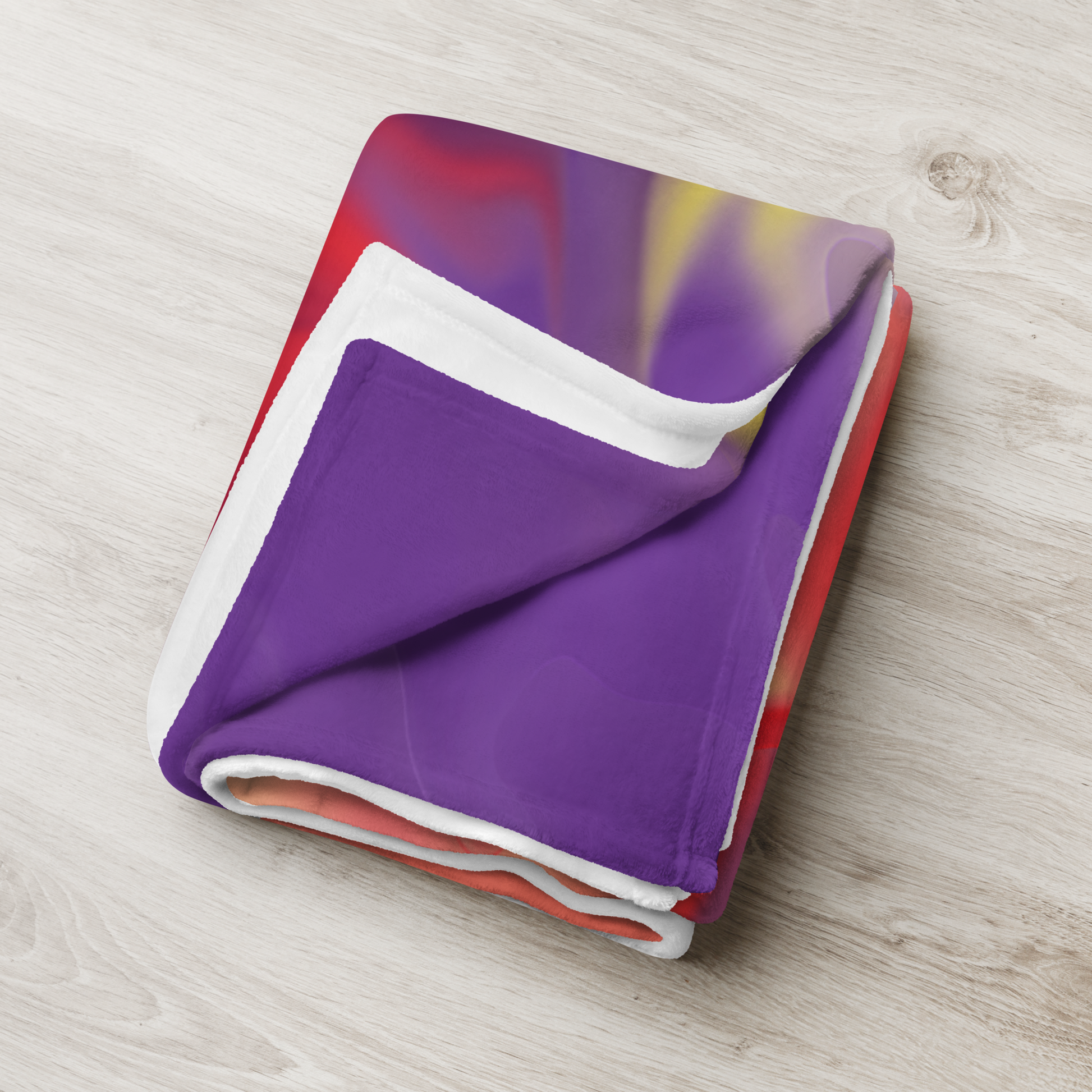 Airless BeSculpt Abstract Art Throw Blanket Reversed Image