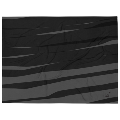 Black H Stripes BeSculpt Throw Blanket