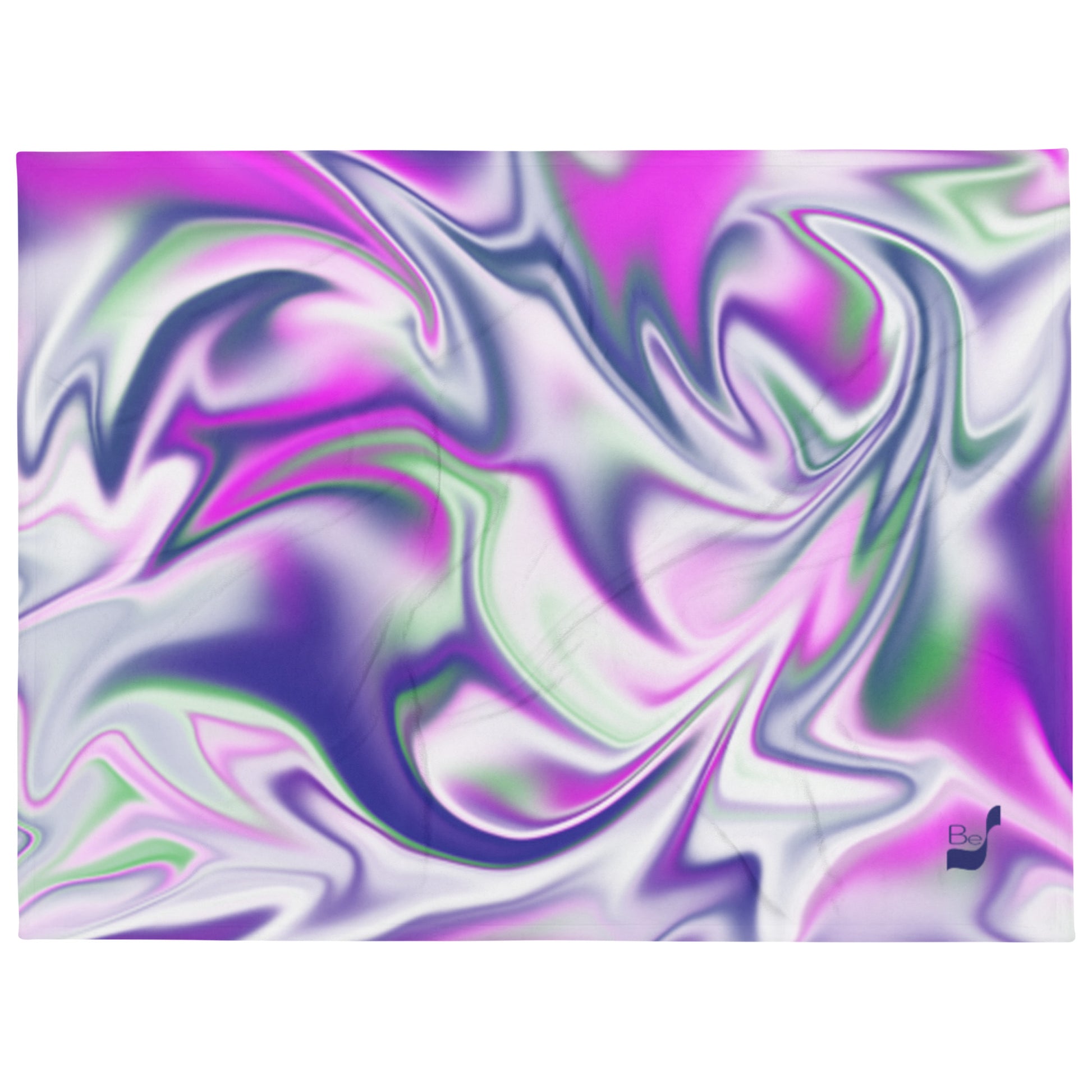 Burst BeSculpt Abstract Art Throw Blanket