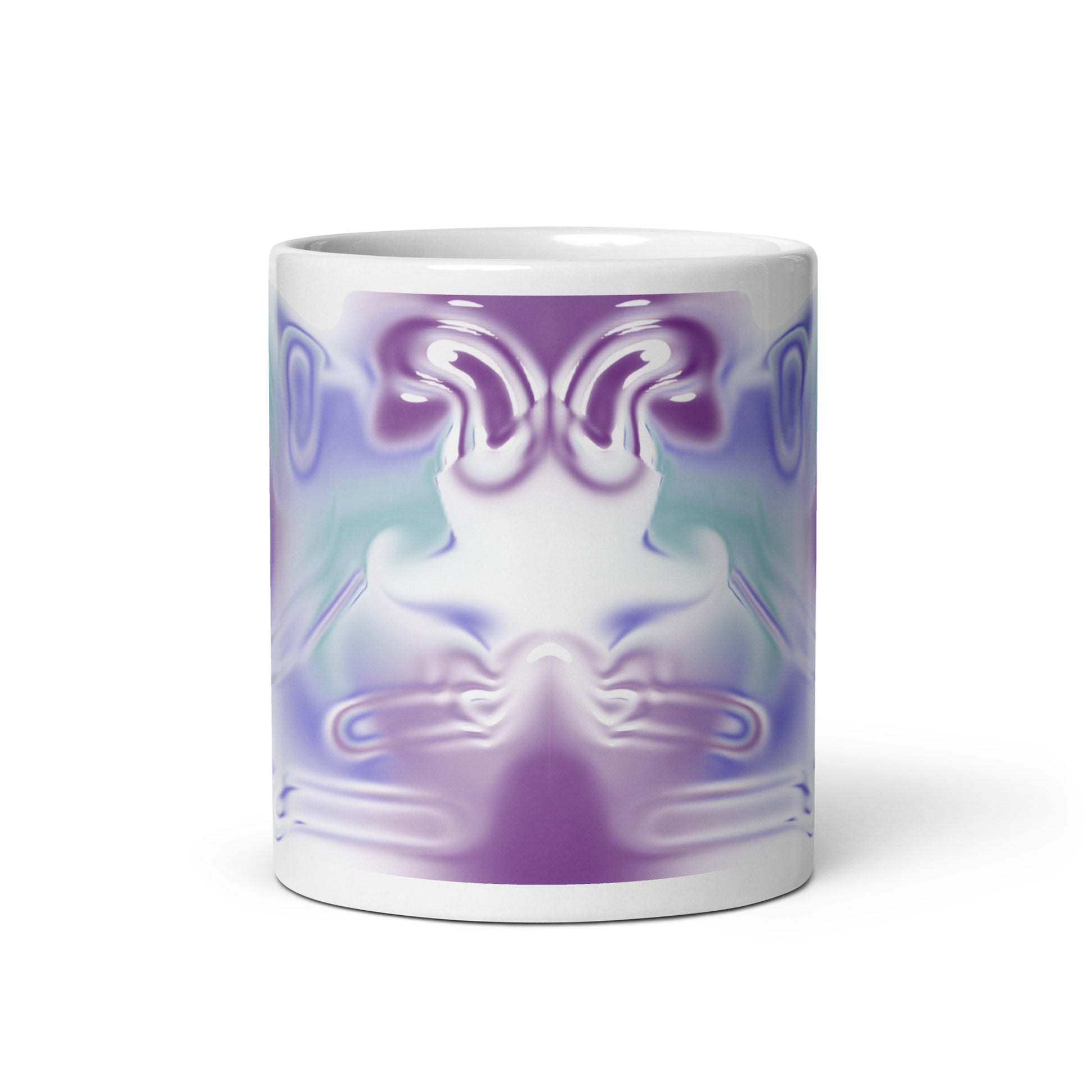 Blue Haze BeSculpt Abstract Art  Kaleidoscope Mug Image No 1