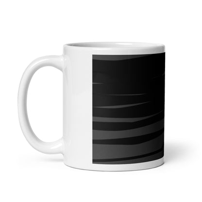 Black H Stripes BeSculpt Mug