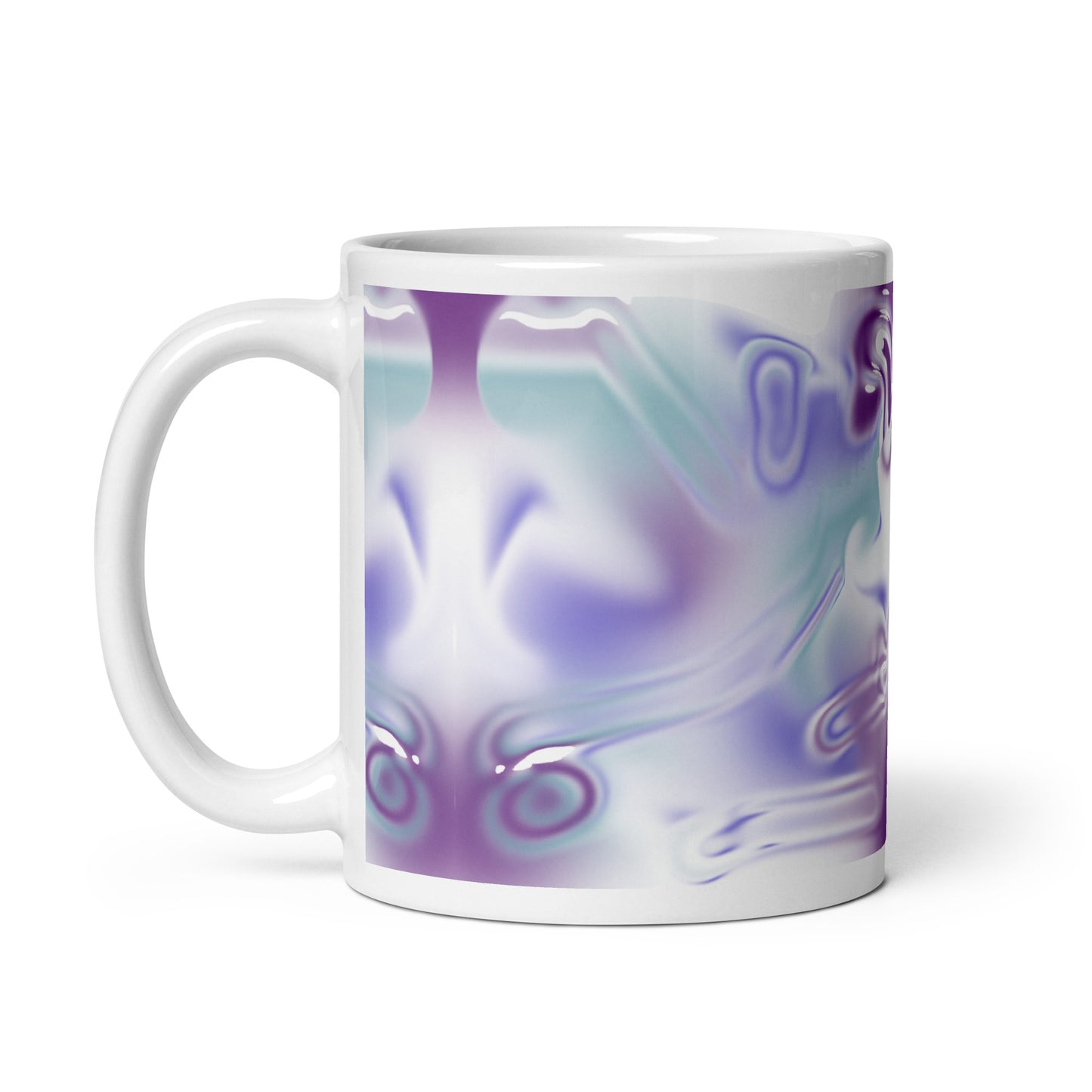 Blue Haze BeSculpt Abstract Art  Kaleidoscope Mug Image No 1