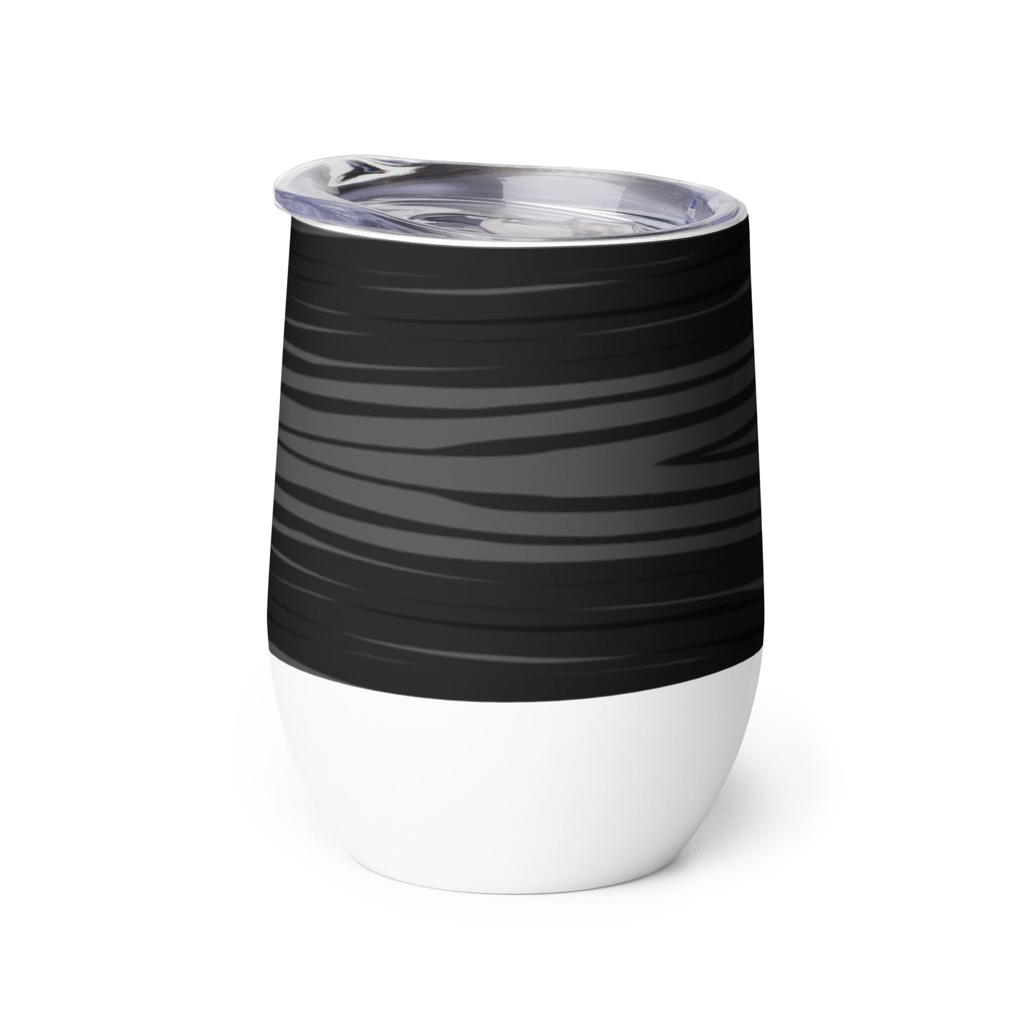 Black H Stripes BeSculpt Wine Tumbler 2