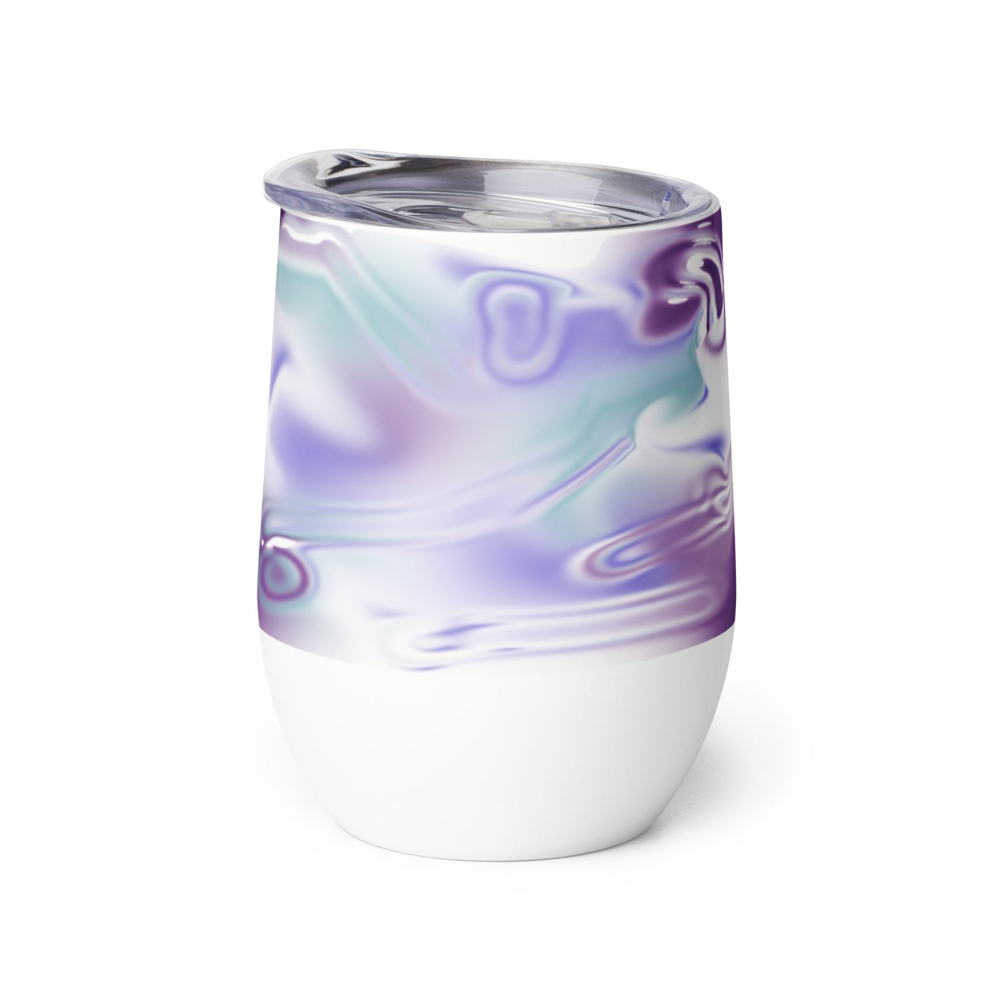 Blue Haze BeSculpt Kaleidoscope Wine Tumbler 1